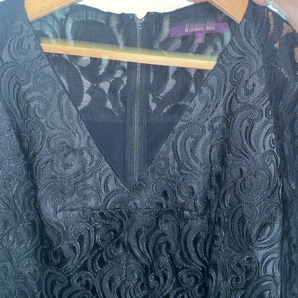 Rachel Zoe Lace Dreas Black Preloved condition size 12 - Picture 4 of 8